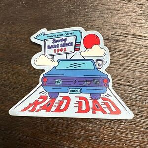 Rad Dad Dutch Bros Sticker 2024